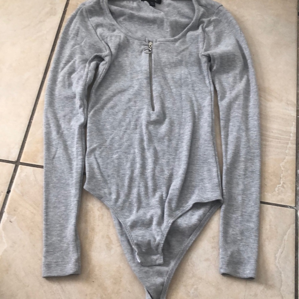 Topshop gray long sleeve suit